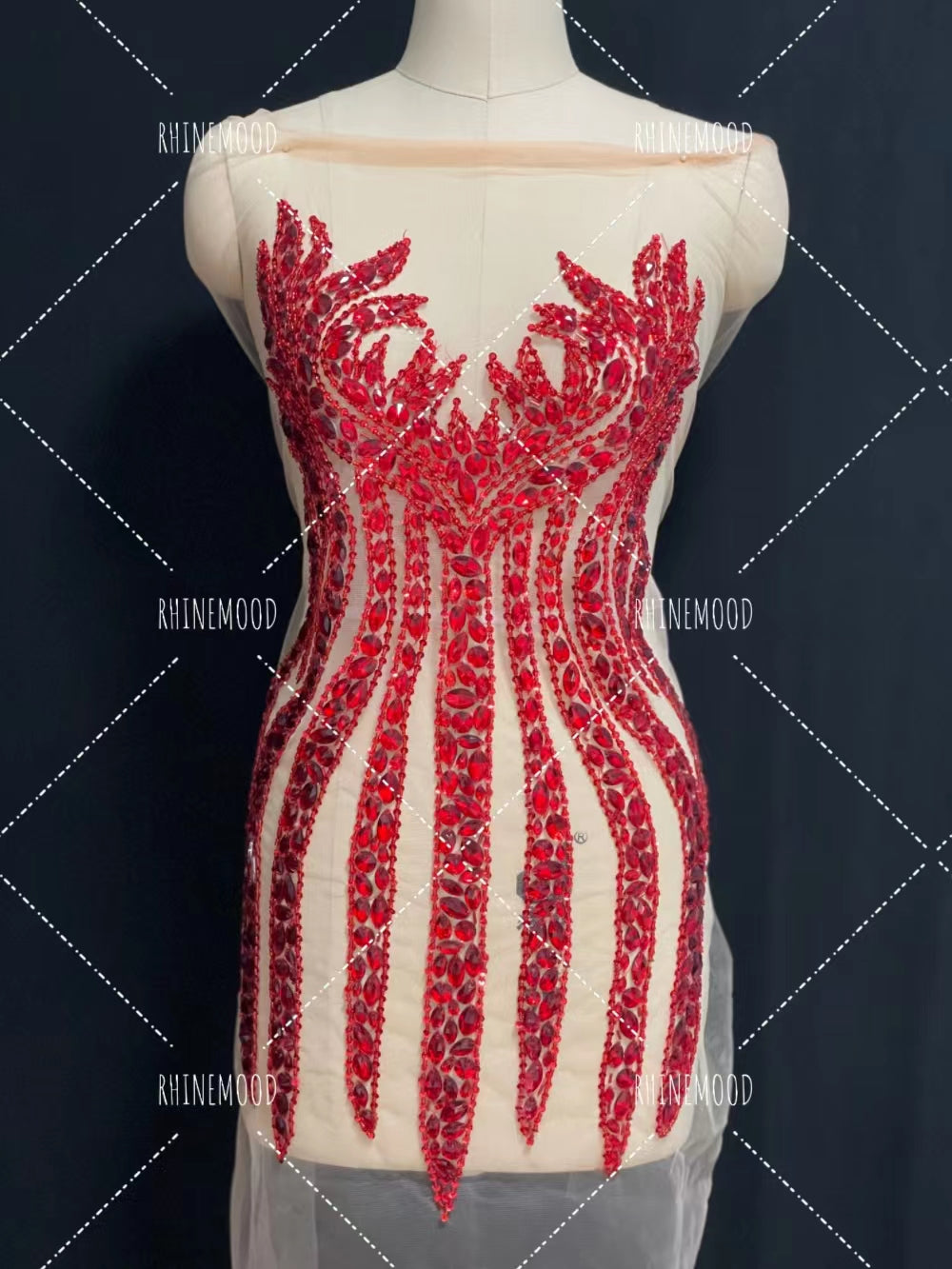 Hannah - Rhinestone Bodice Applique