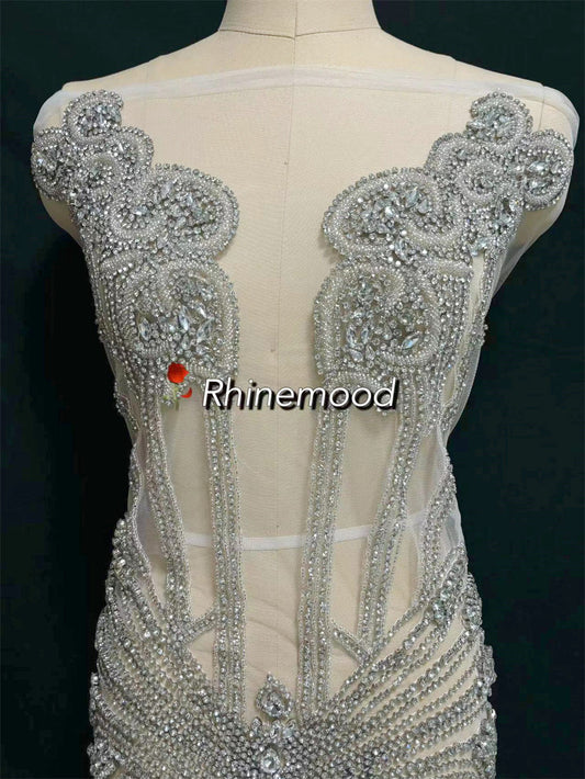 Helen - Rhinestone Bodice Applique