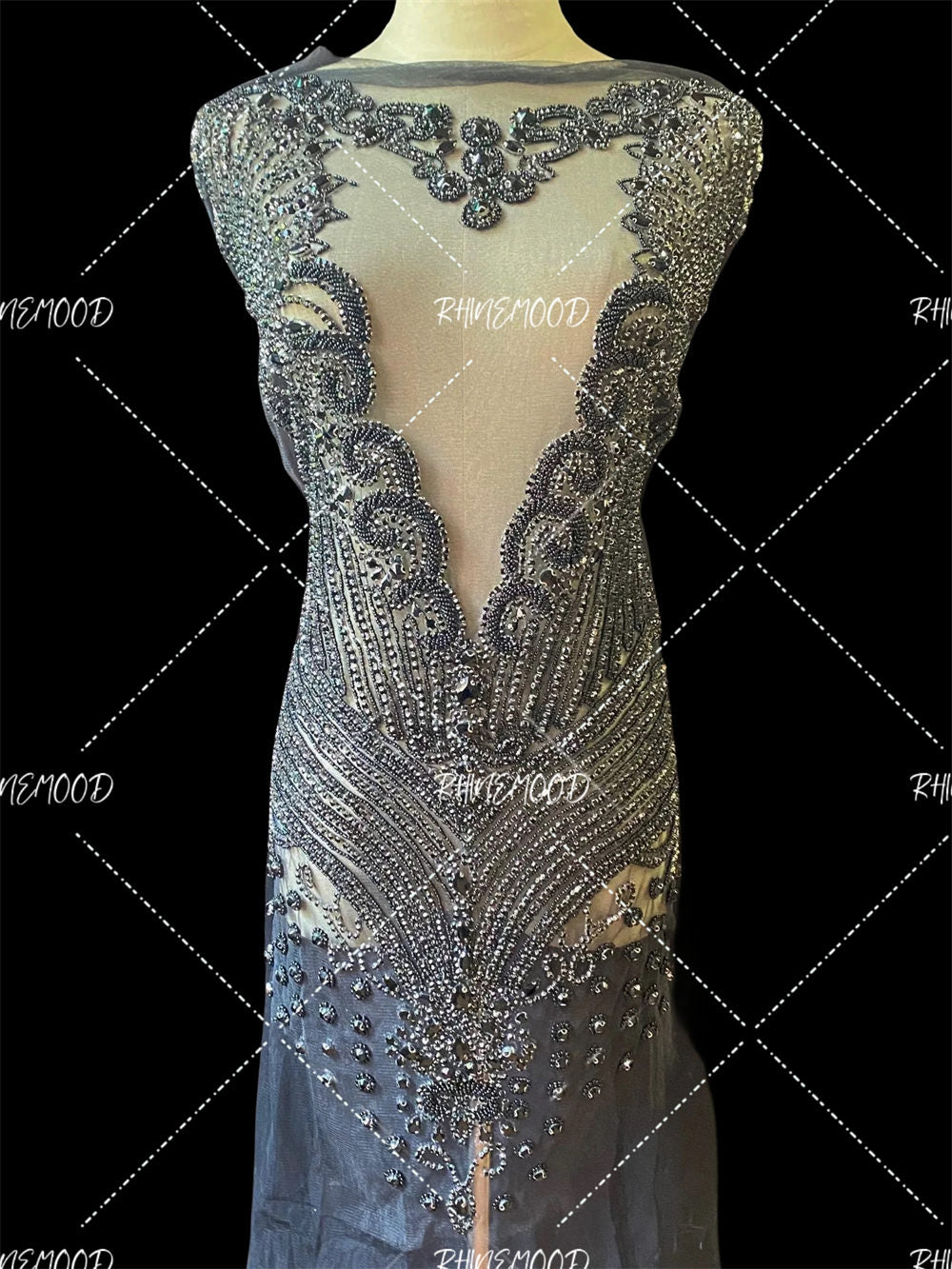 Ivy - Rhinestone Bodice Applique