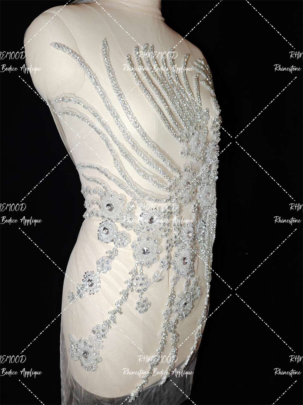 Judy - Rhinestone Bodice Applique