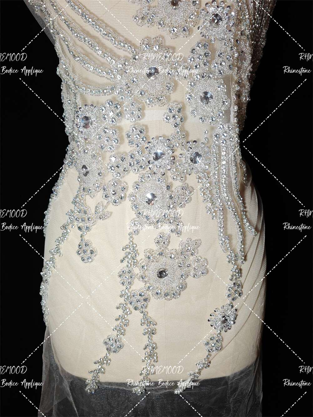 Judy - Rhinestone Bodice Applique