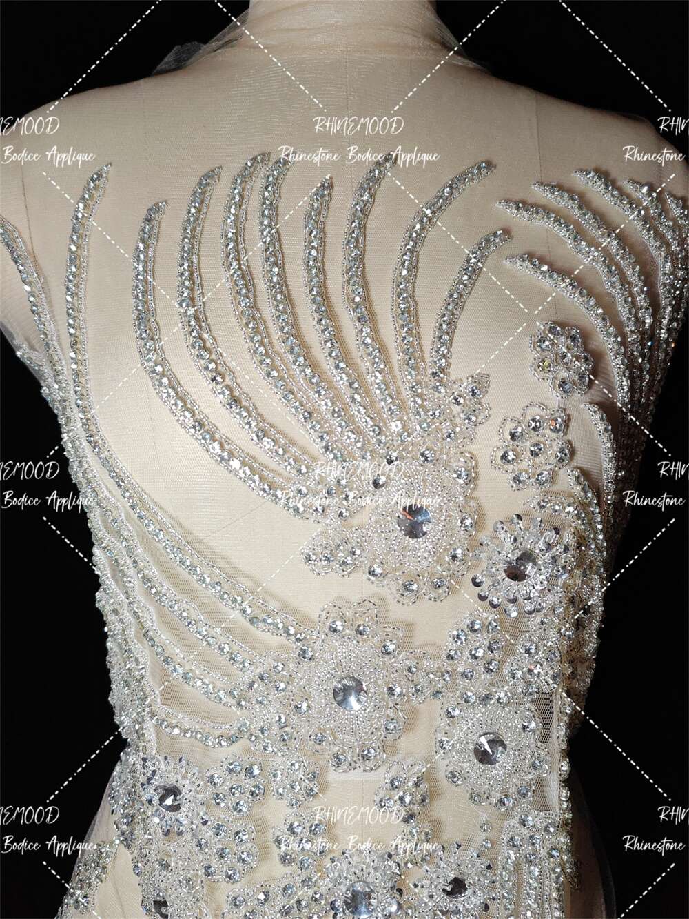Judy - Rhinestone Bodice Applique