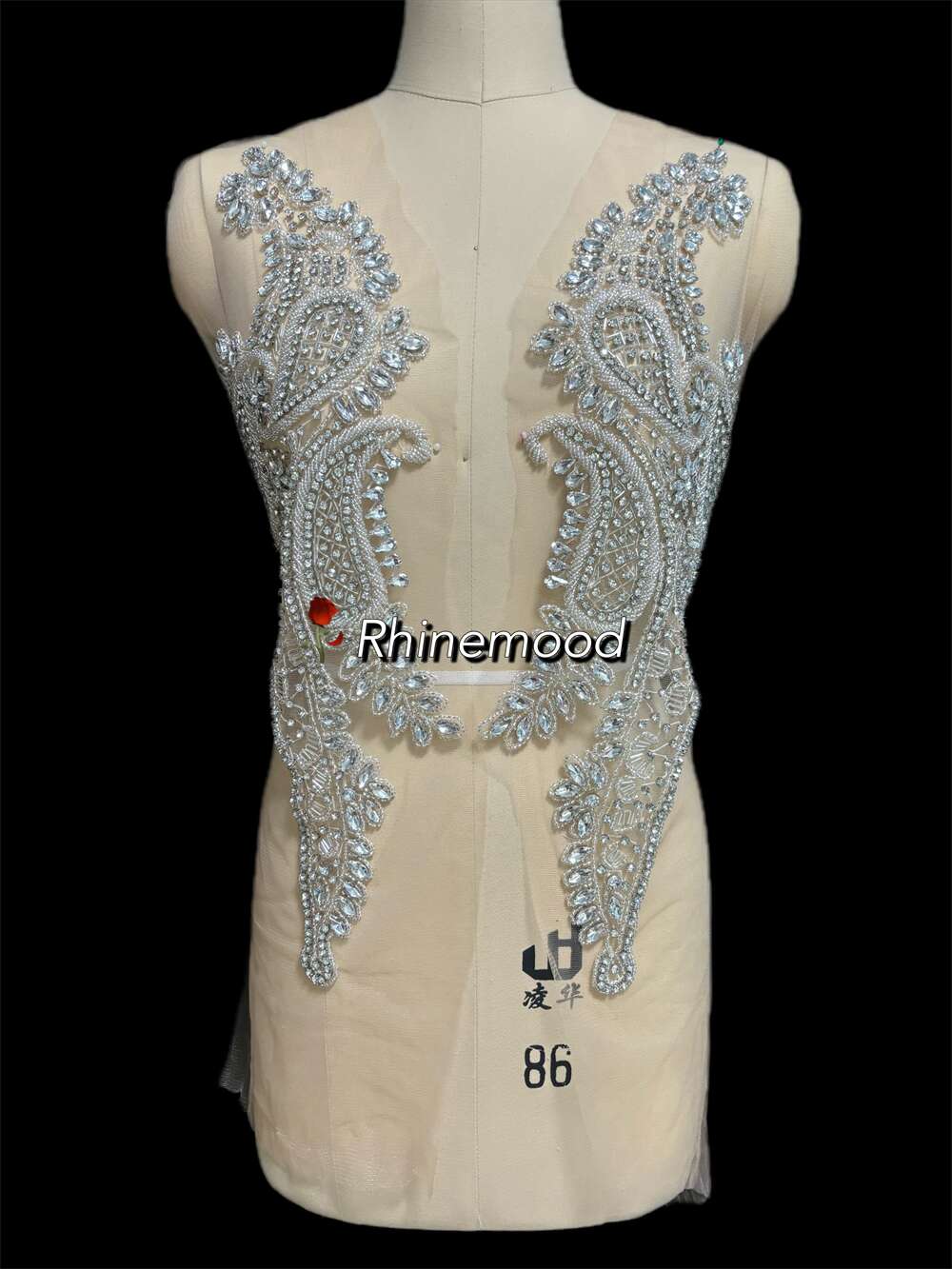 June - Rhinestone Bodice Applique