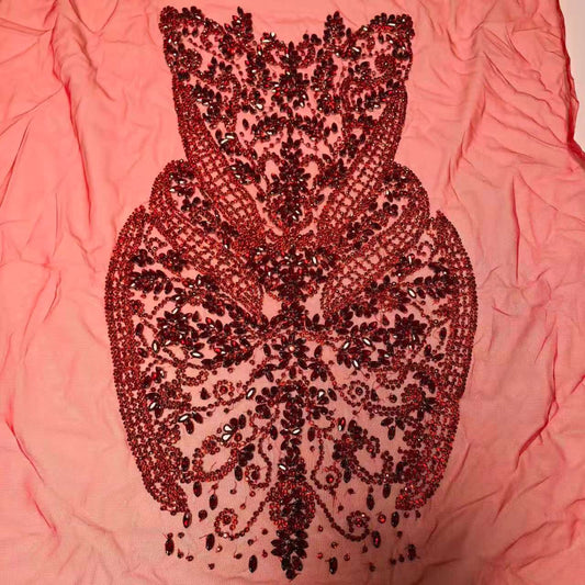 Leah - Rhinestone Bodice Applique