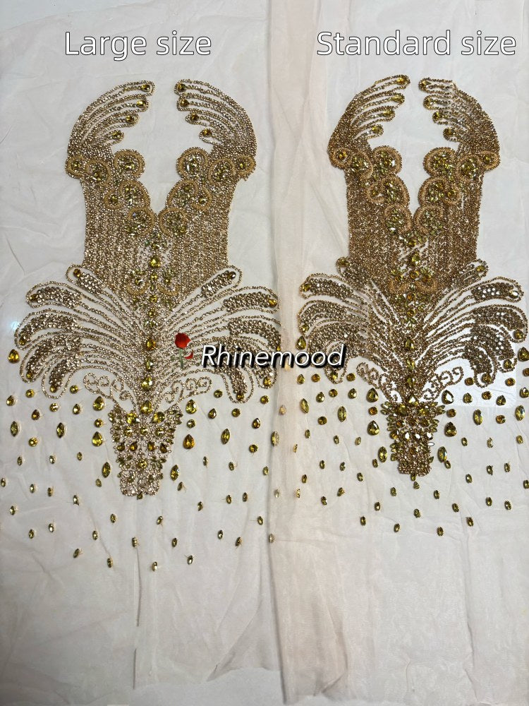 Luxe(large size) - Rhinestone Bodice Applique