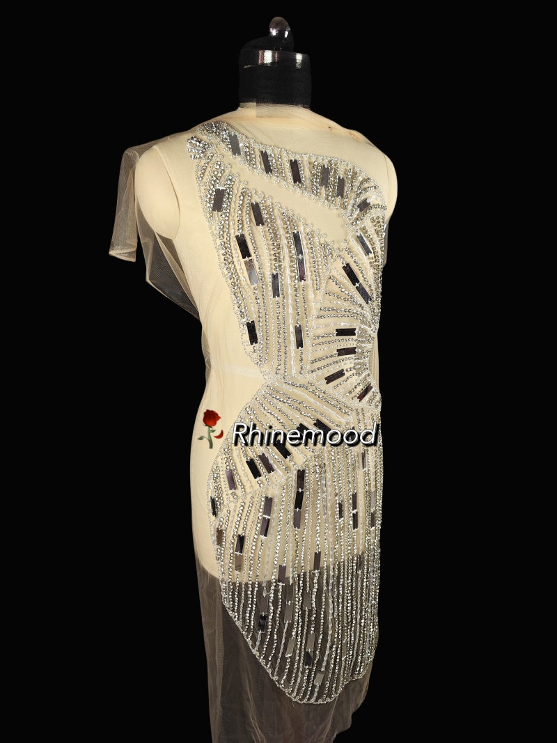 Lydia - Rhinestone Bodice Applique