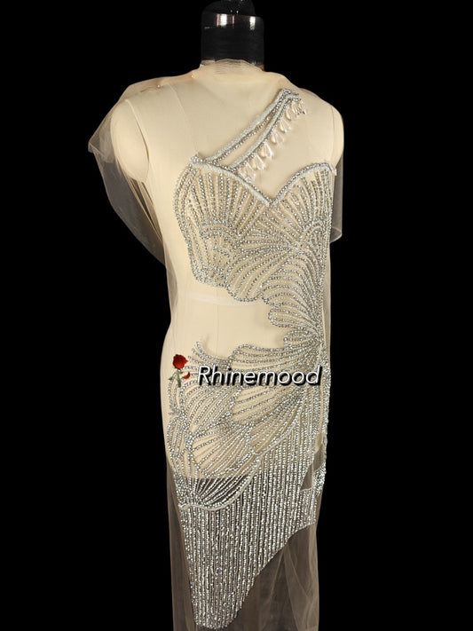 Madelyn - Rhinestone Bodice Applique