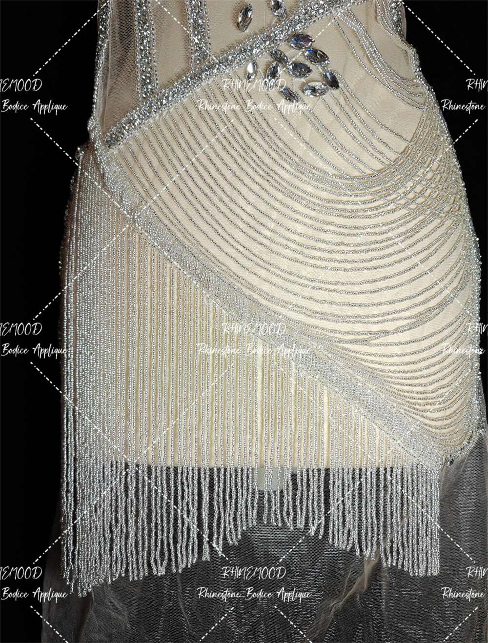 Mia - Rhinestone Bodice Applique
