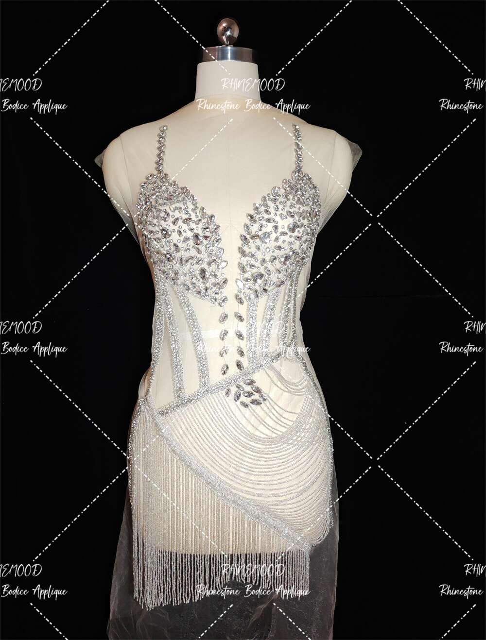 Mia - Rhinestone Bodice Applique
