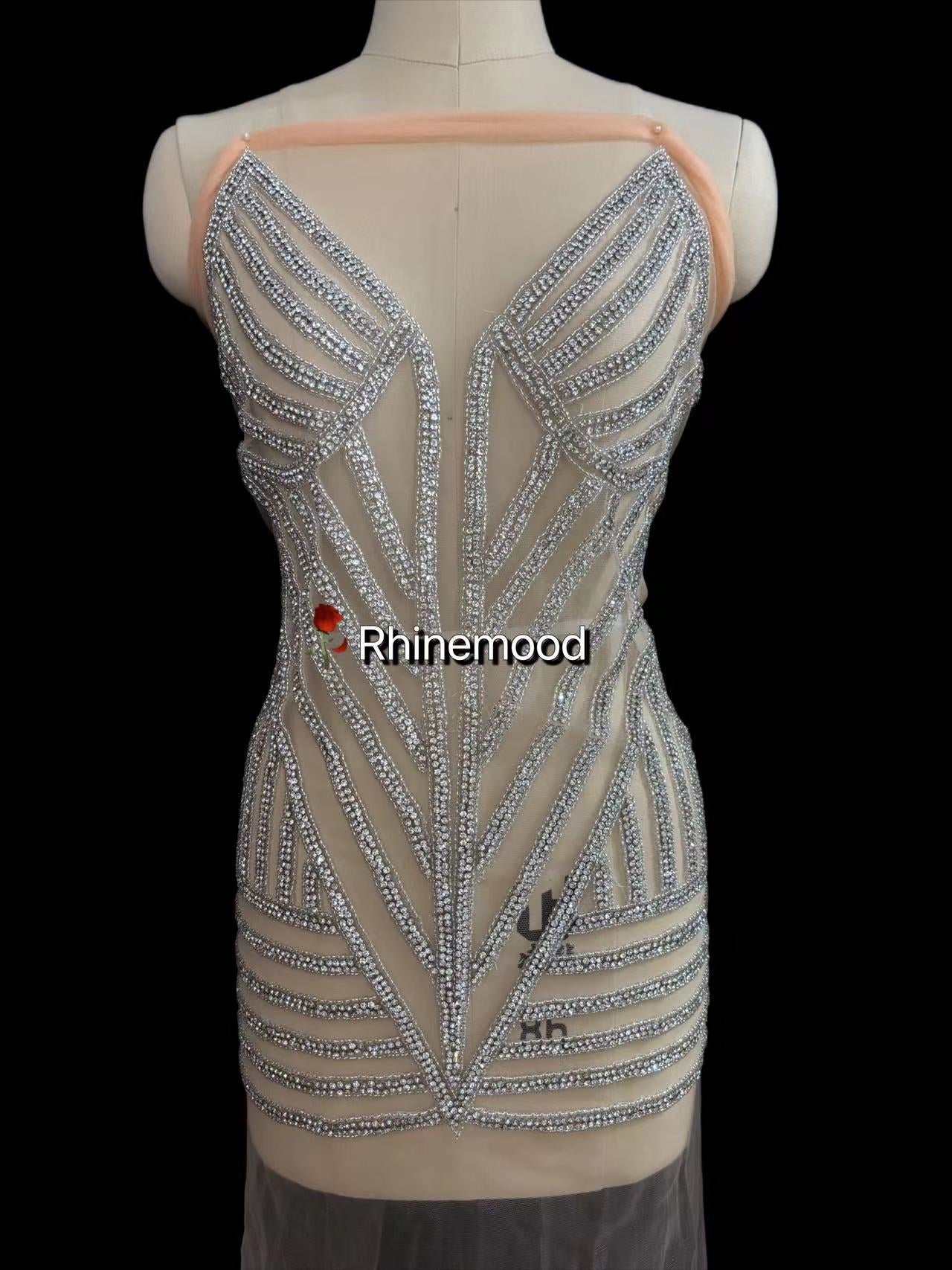Moonbeam3.0 - Rhinestone Bodice Applique