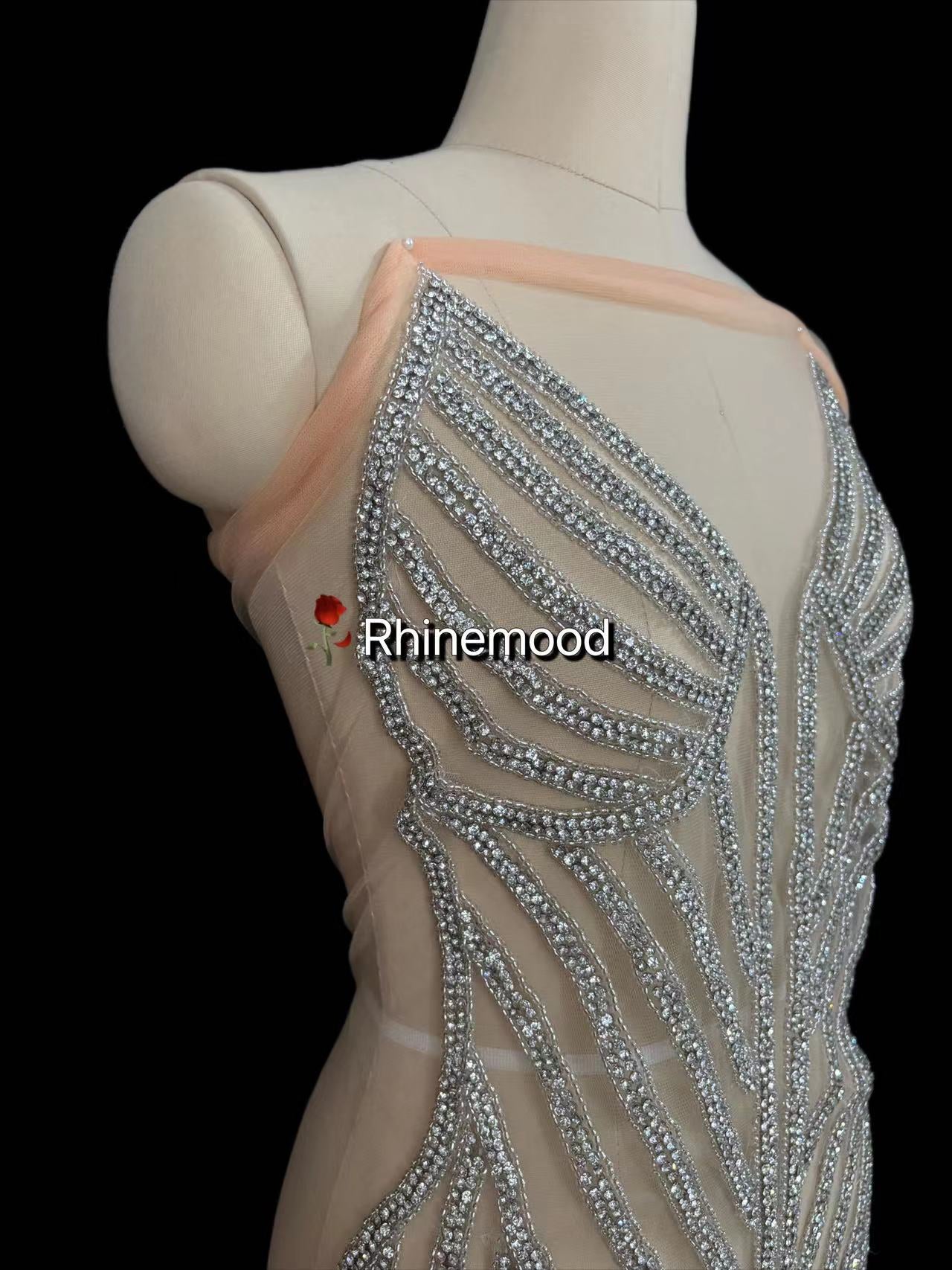 Moonbeam3.0 - Rhinestone Bodice Applique