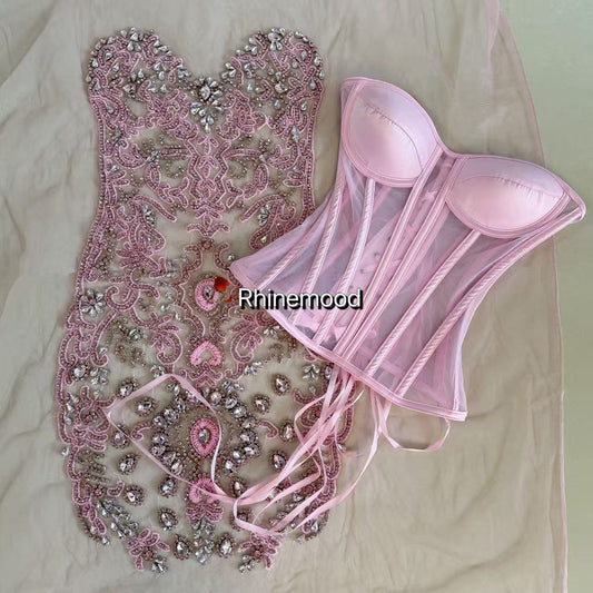 Mona - Rhinestone Bodice Applique