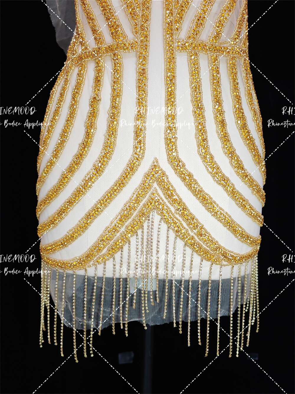 Moonbeam - Rhinestone Bodice Applique