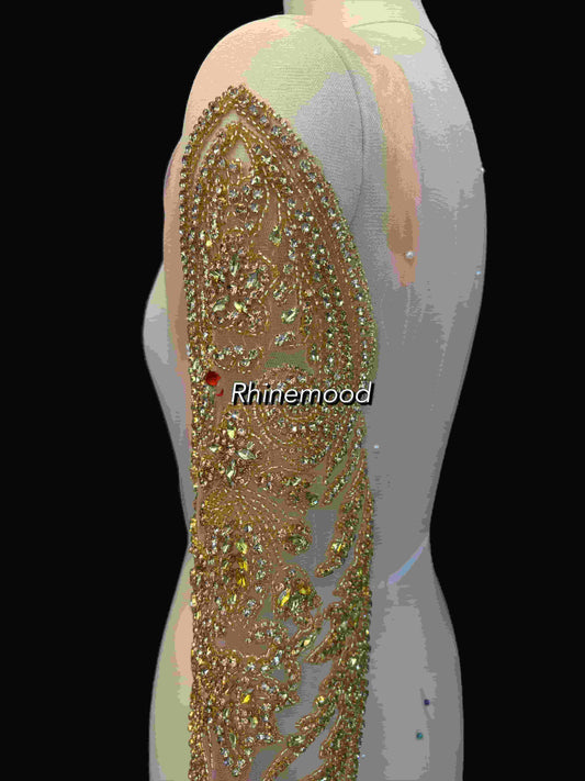 Opal - Rhinestone Sleeves