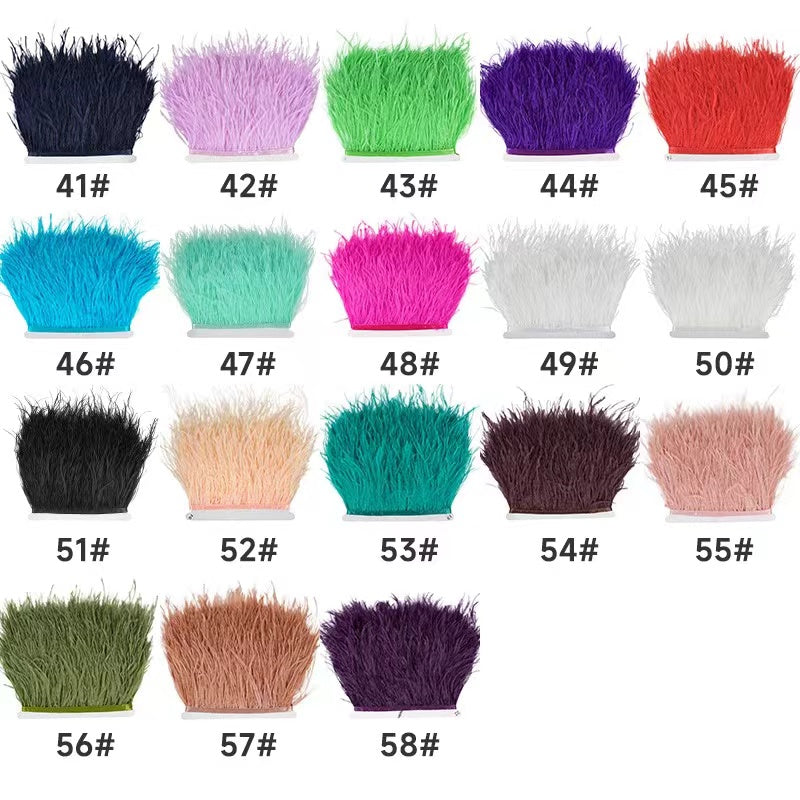 Ostrich Feather Trim - 1 meter