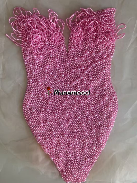 Pearl - Beaded Bodice Applique