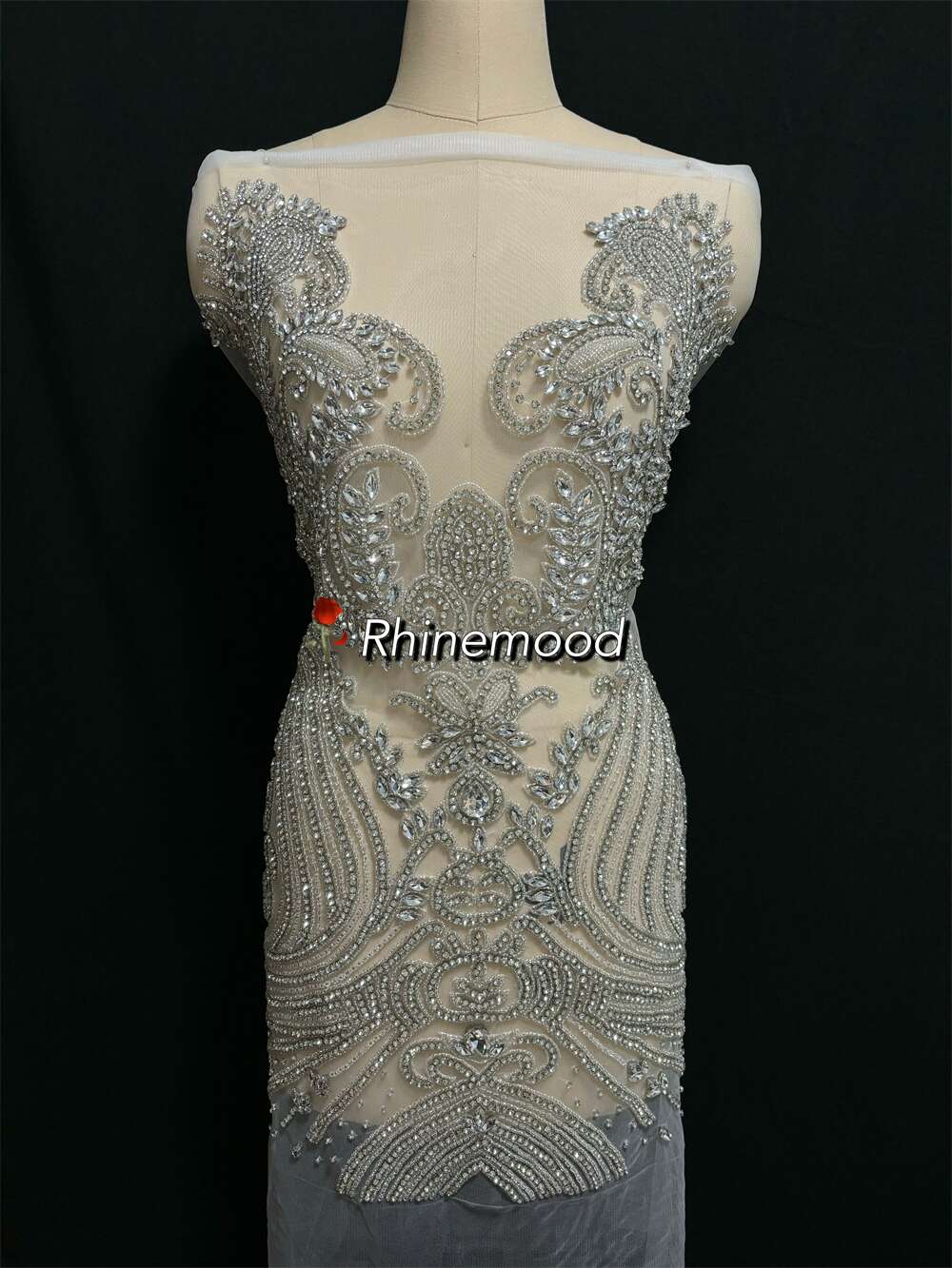 Posh(large size) - Rhinestone Bodice Applique