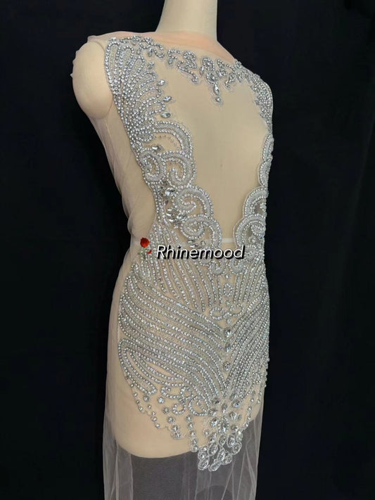 Rachel - Rhinestone Bodice Applique