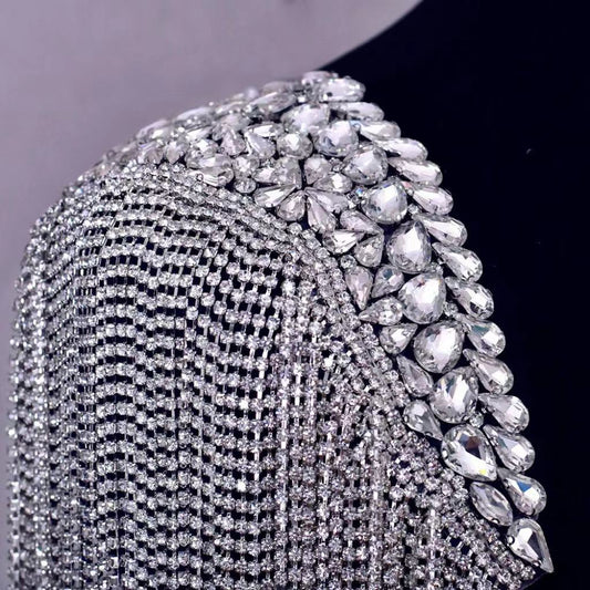 Rhinestone Shoulder Patch - 2