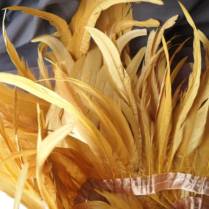 Rooster Tail Feather Trimming - 2 meters
