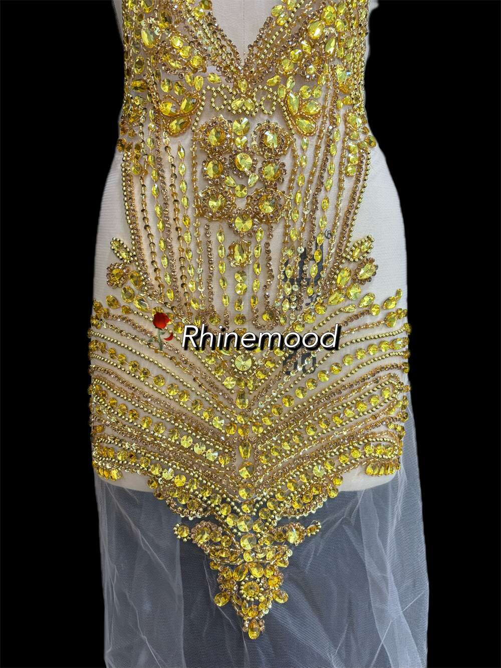 Rosa - Rhinestone Bodice Applique