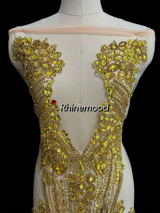 Rosa - Rhinestone Bodice Applique