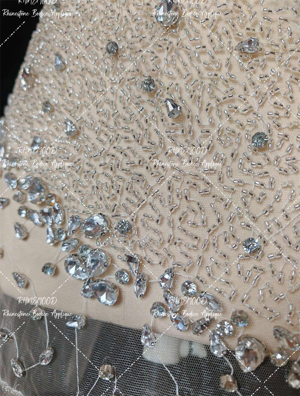 Sarah - Rhinestone Bodice Applique