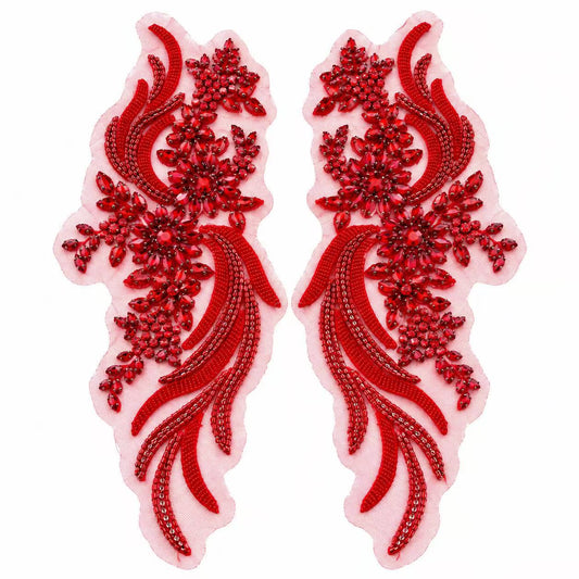 Selina - Rhinestone Applique(Pair)