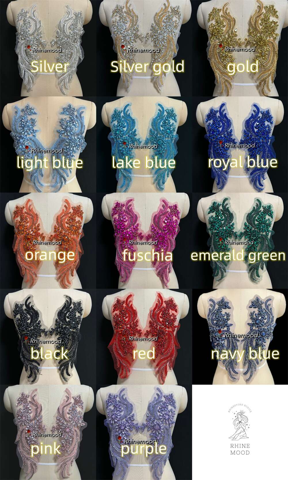 Selina - Rhinestone Applique