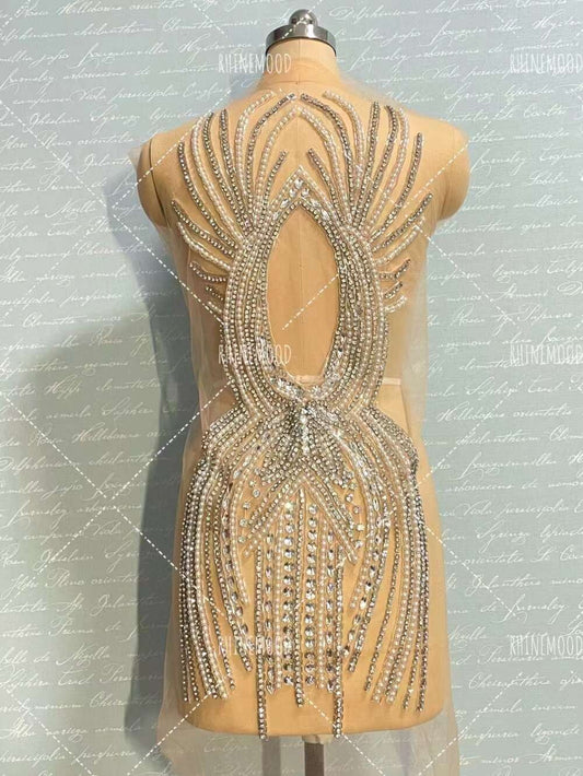 Siya(front&back set) - Rhinestone Bodice Applique