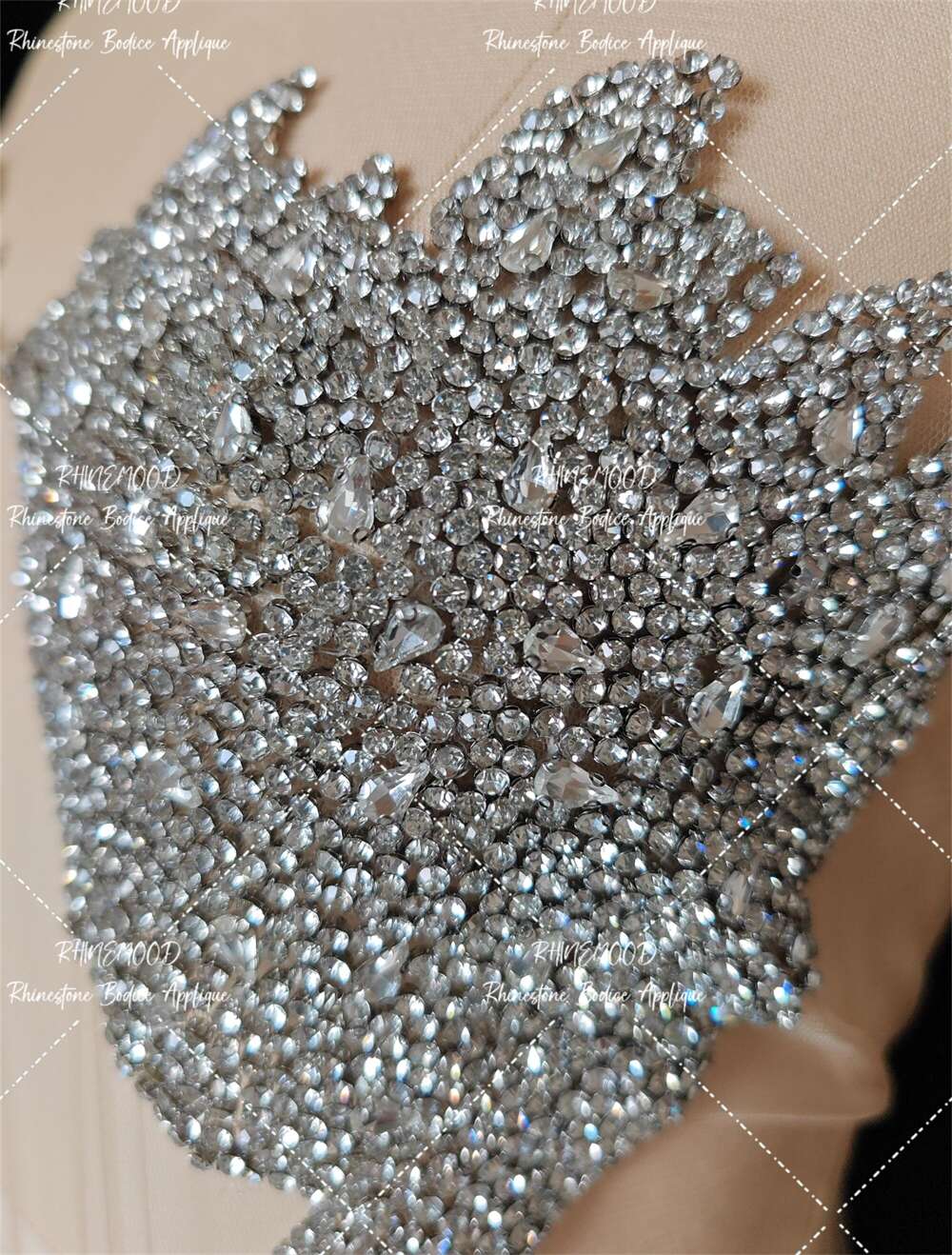 Sophia - Rhinestone Bodice Applique