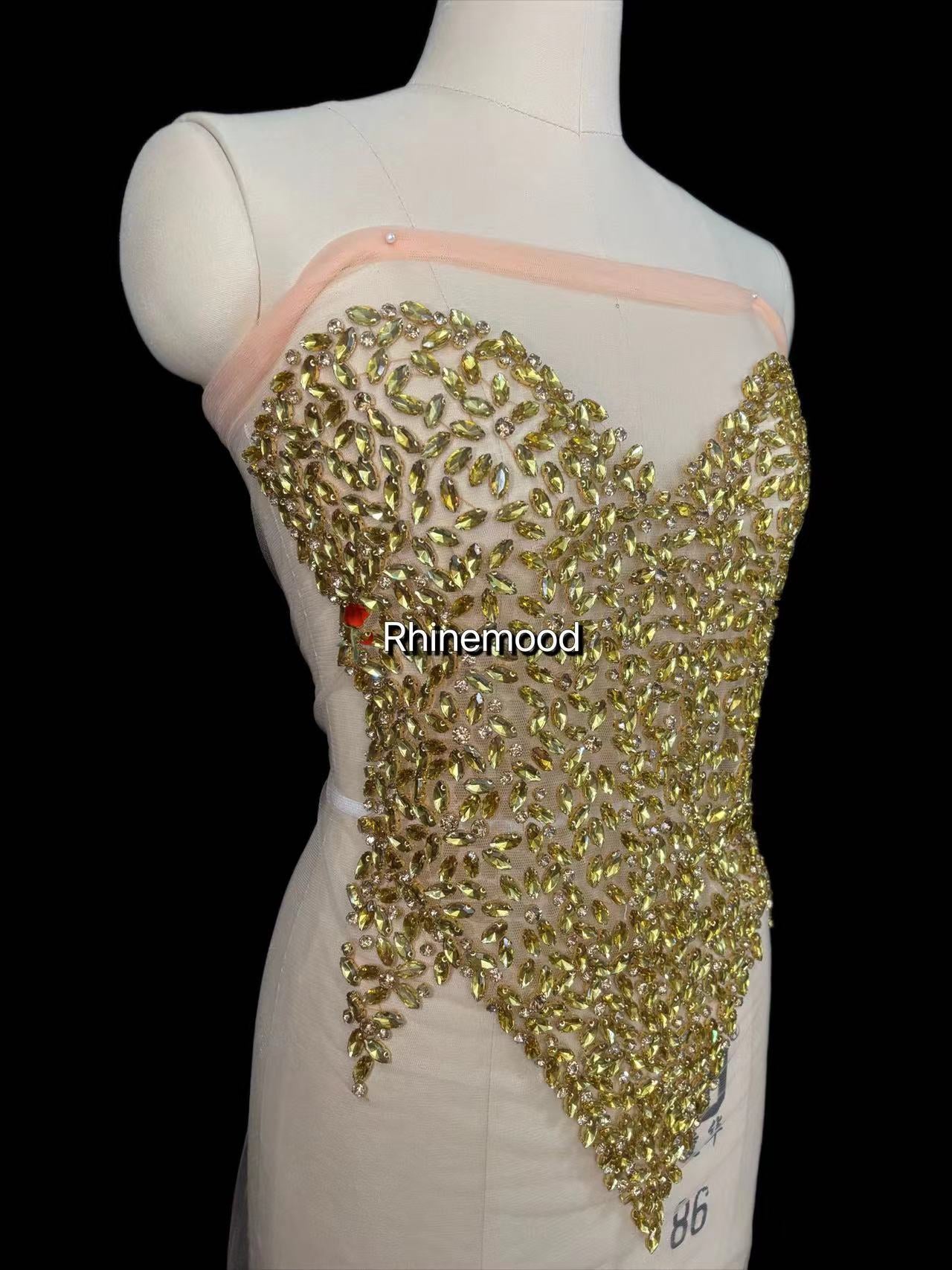 Stella3.0 - Rhinestone Bodice Applique