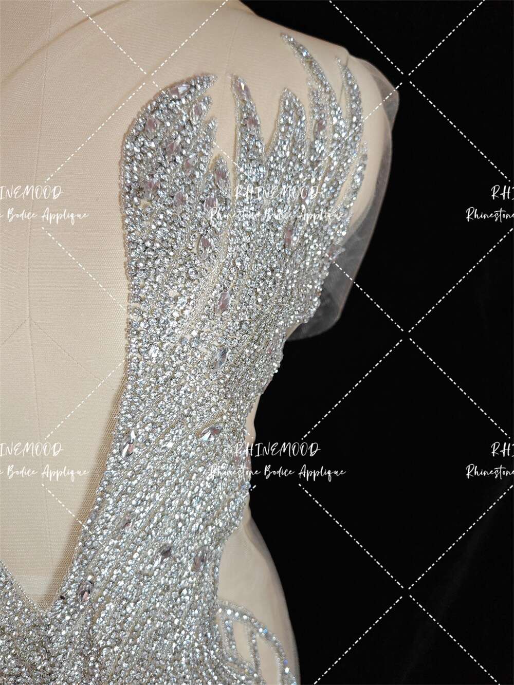 Sweetheart - Rhinestone Bodice Applique