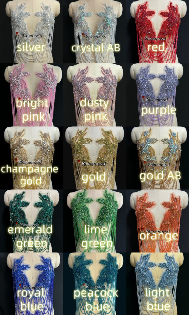 Talia - Rhinestone Bodice Applique