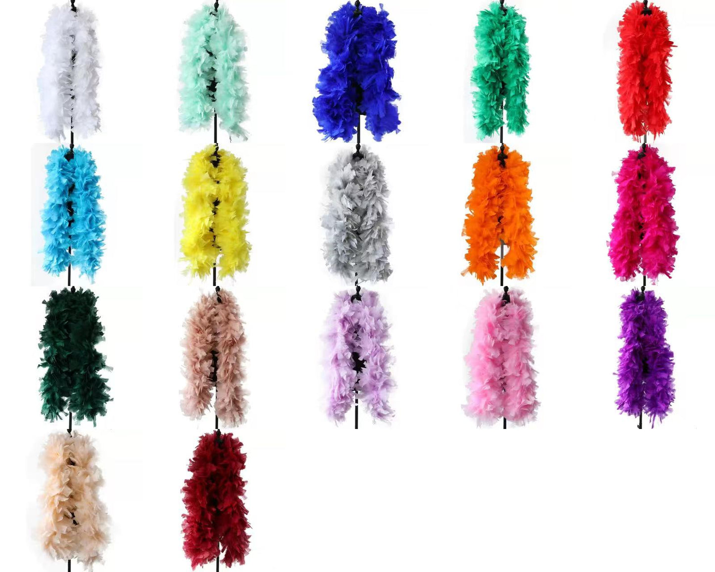 Thick Turkey Feather Boa - 200g