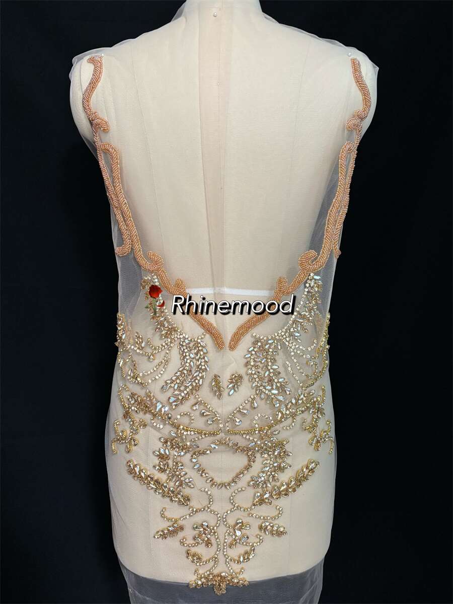 Vogue(front&back set)- Rhinestone Bodice Applique