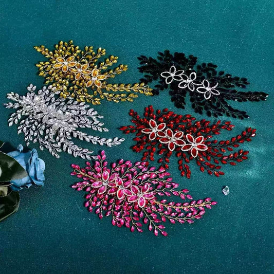 RM012Y - 3D Rhinestone Patch（HandlingTime：3-5 days）