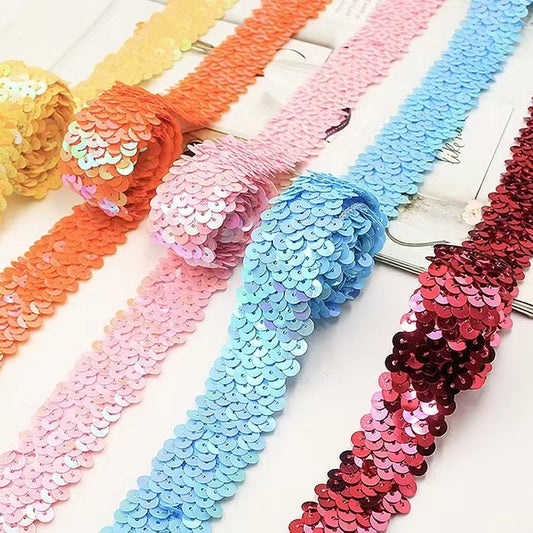 3cm Sequin Trim - 10 yards