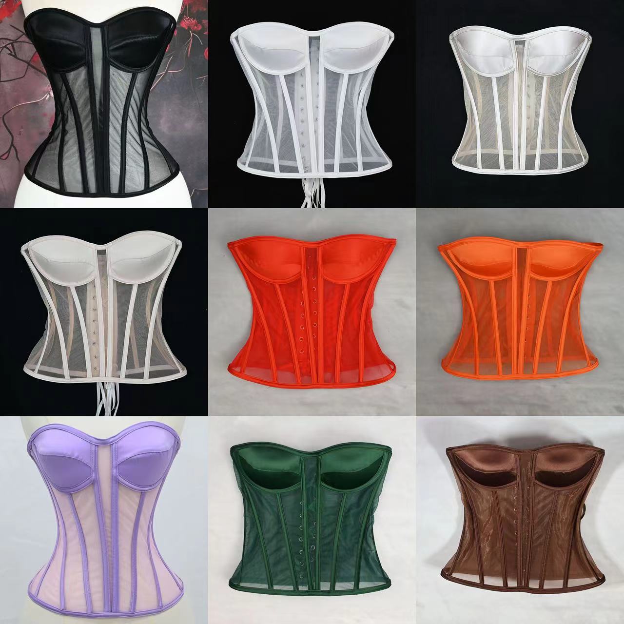 3D Structured Tulle Corset