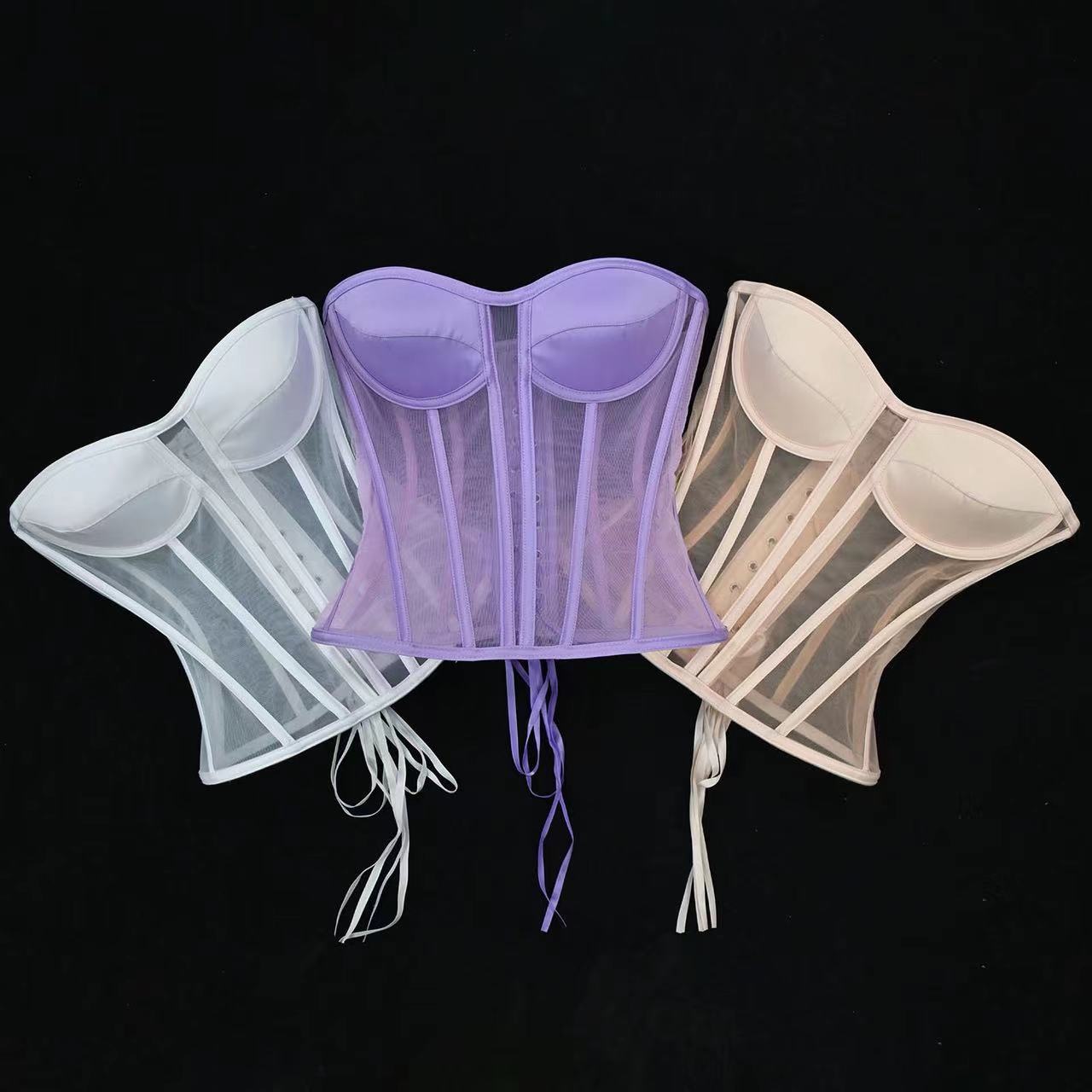 3D Structured Tulle Corset