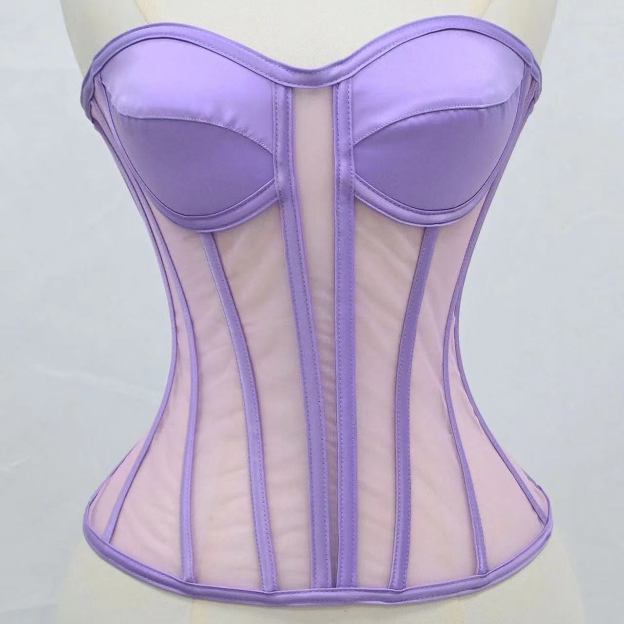 3D Structured Tulle Corset