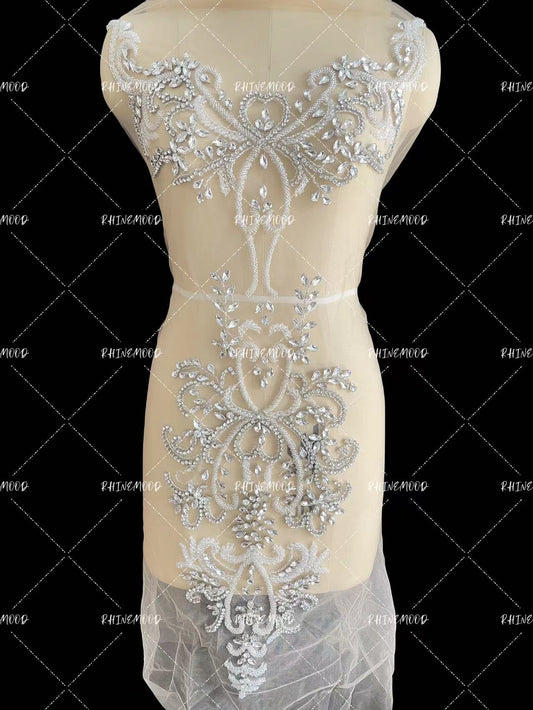 Andrea - Rhinestone Bodice Applique