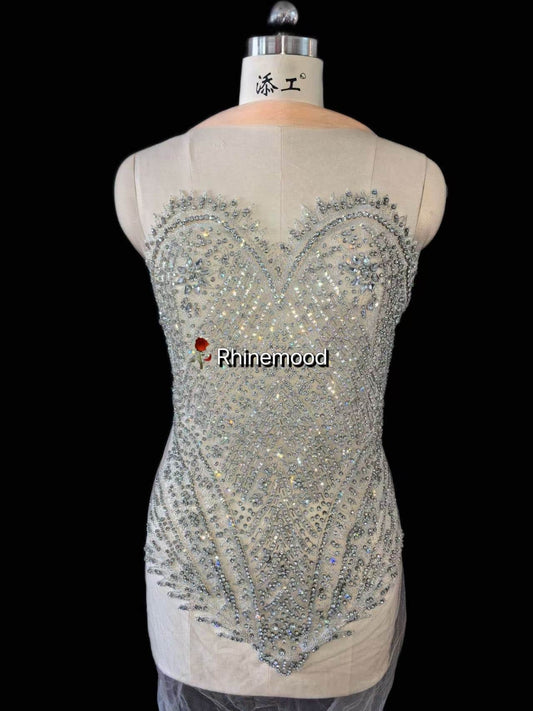 Asha - Rhinestone Bodice Applique