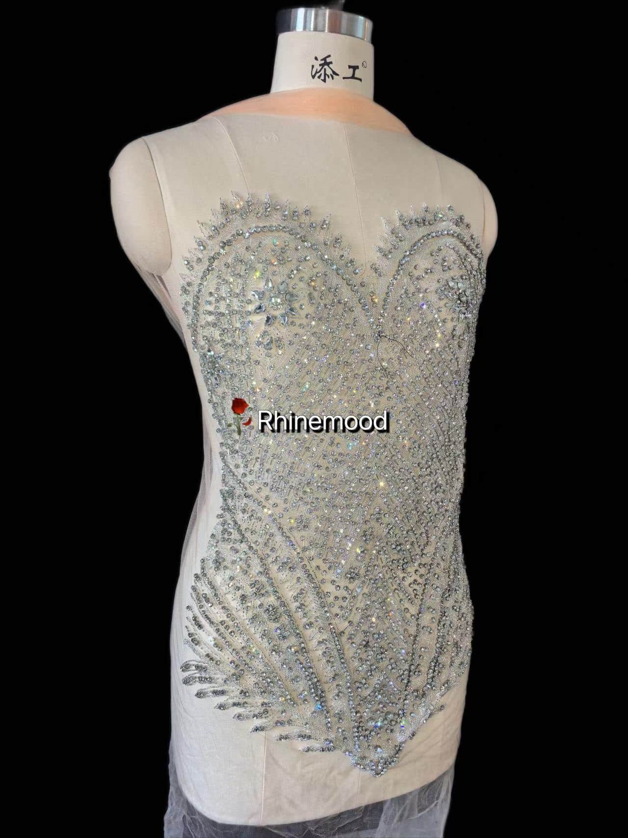 Asha - Rhinestone Bodice Applique