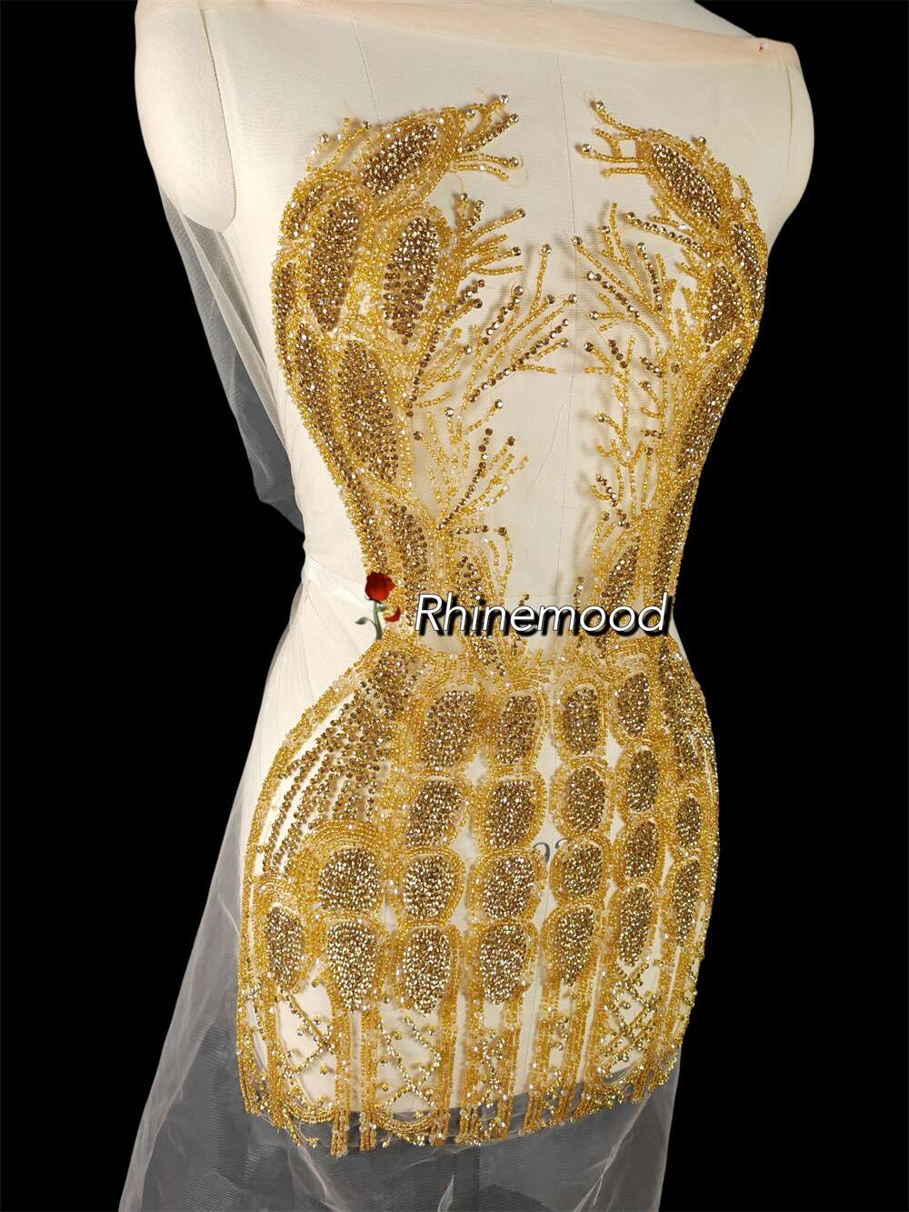 Aubrey - Rhinestone Bodice Applique