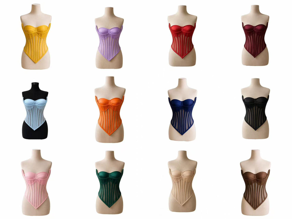 3D Structured Tulle Corset - C2