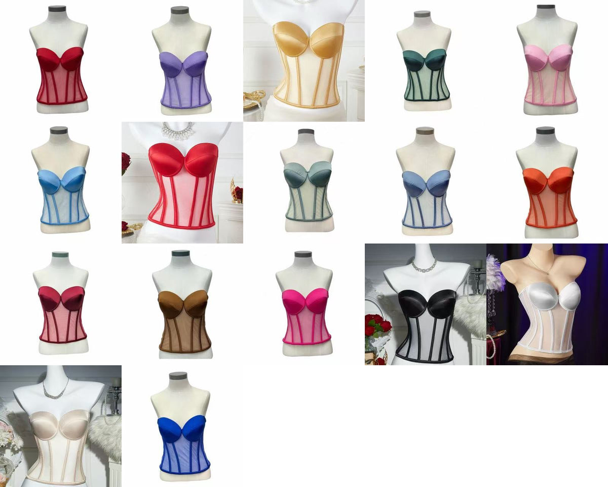 3D Structured Tulle Corset - C3