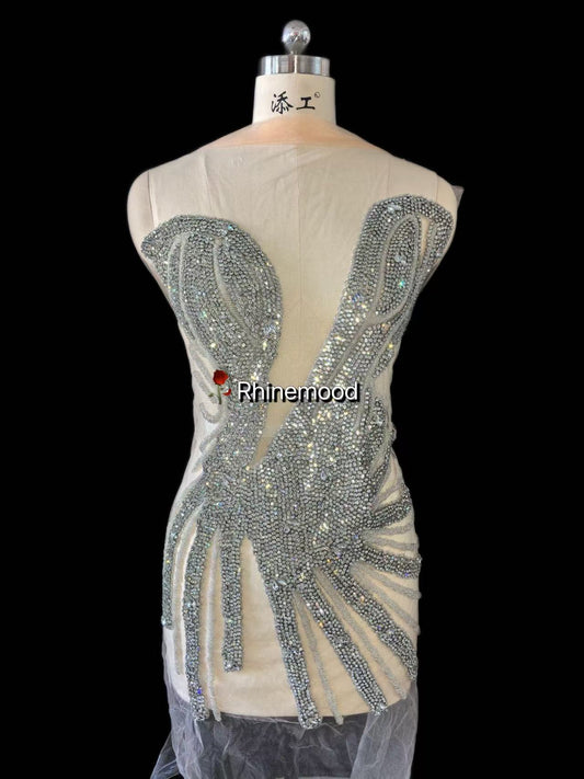 Chloe - Rhinestone Bodice Applique
