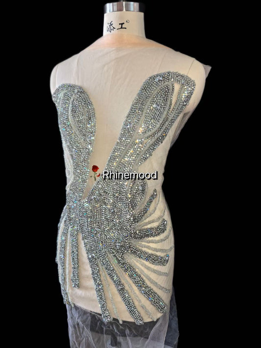 Chloe - Rhinestone Bodice Applique