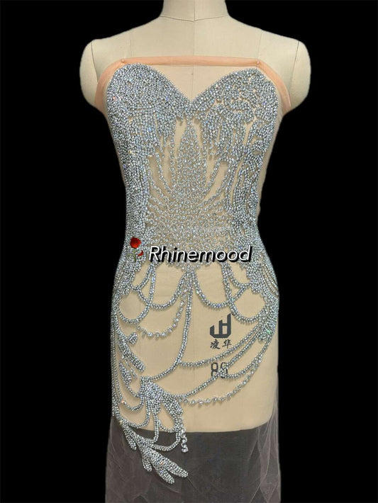 Clara - Rhinestone Bodice Applique